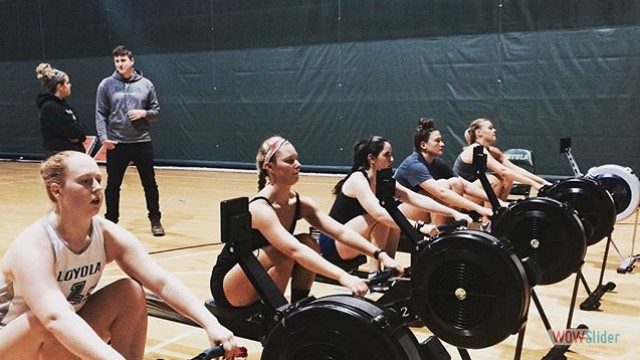 Loyola's Women Team Pushing Themselves at Early Morning Practice