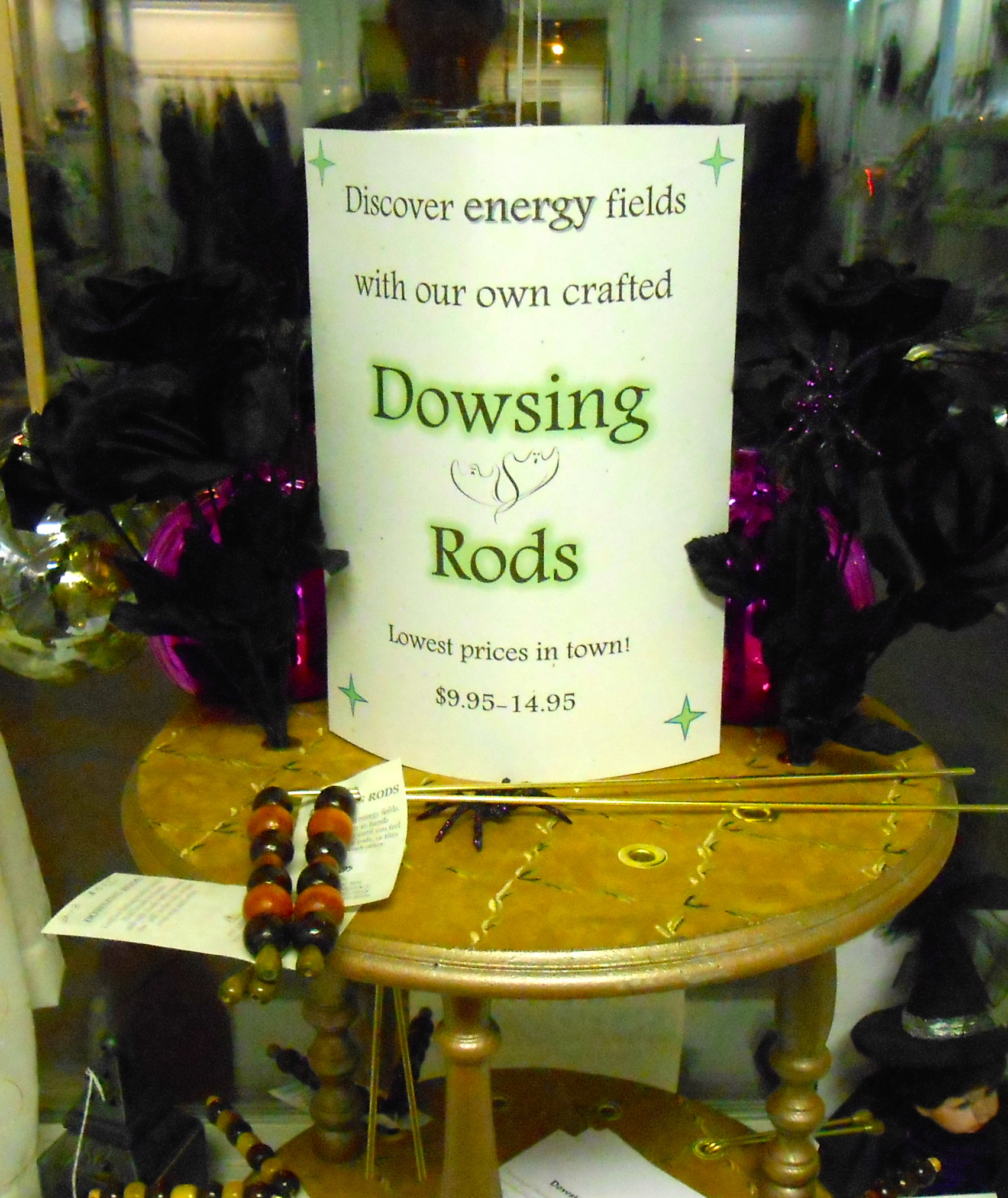 Dowsing rods and other divination tools.