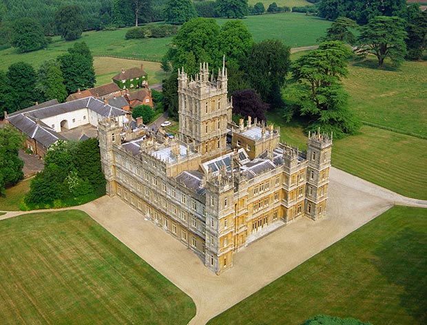 Birds Eye View of Downton